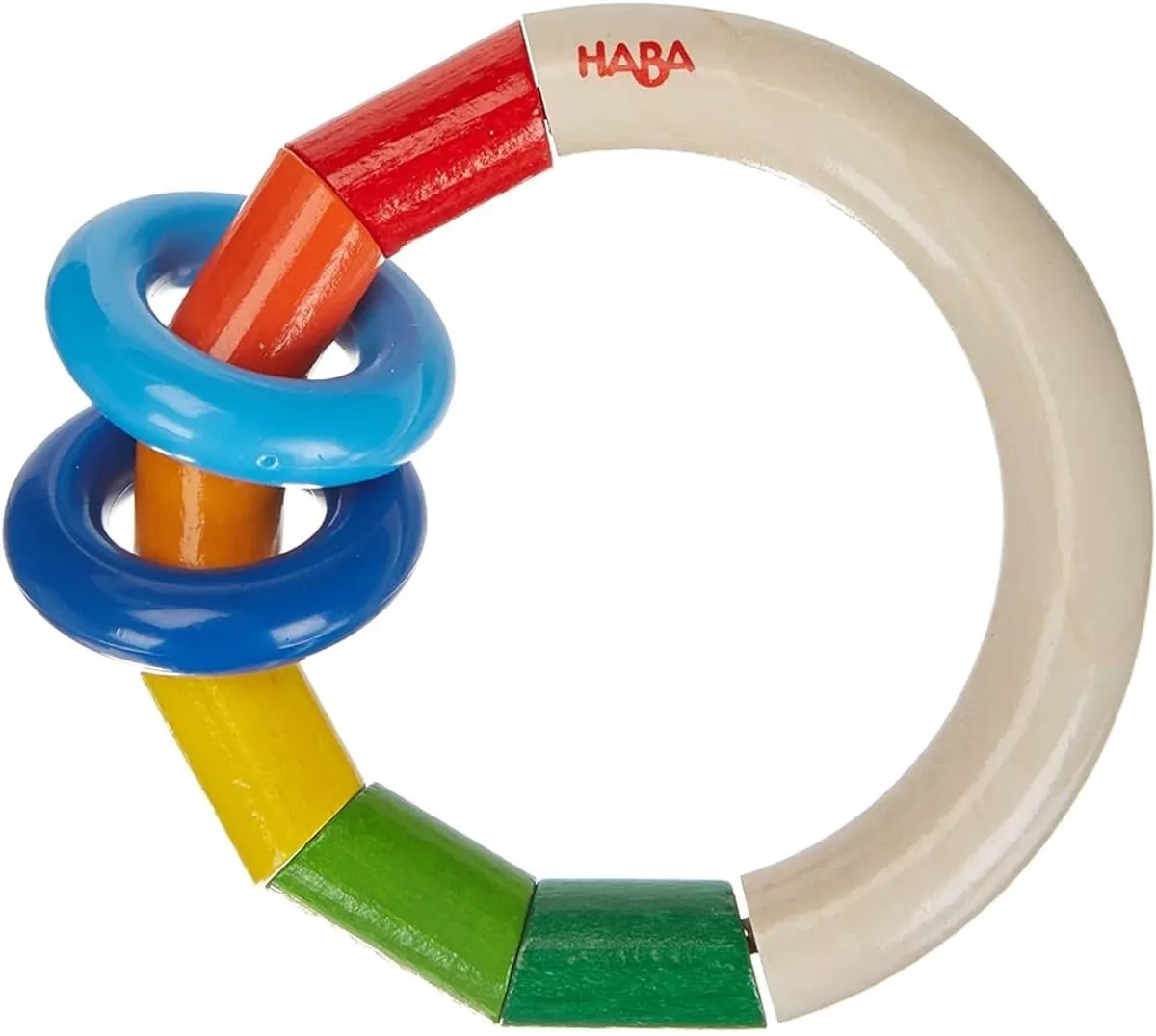 Haba Ronde Rammelaar Hout - Meerdere kleuren
