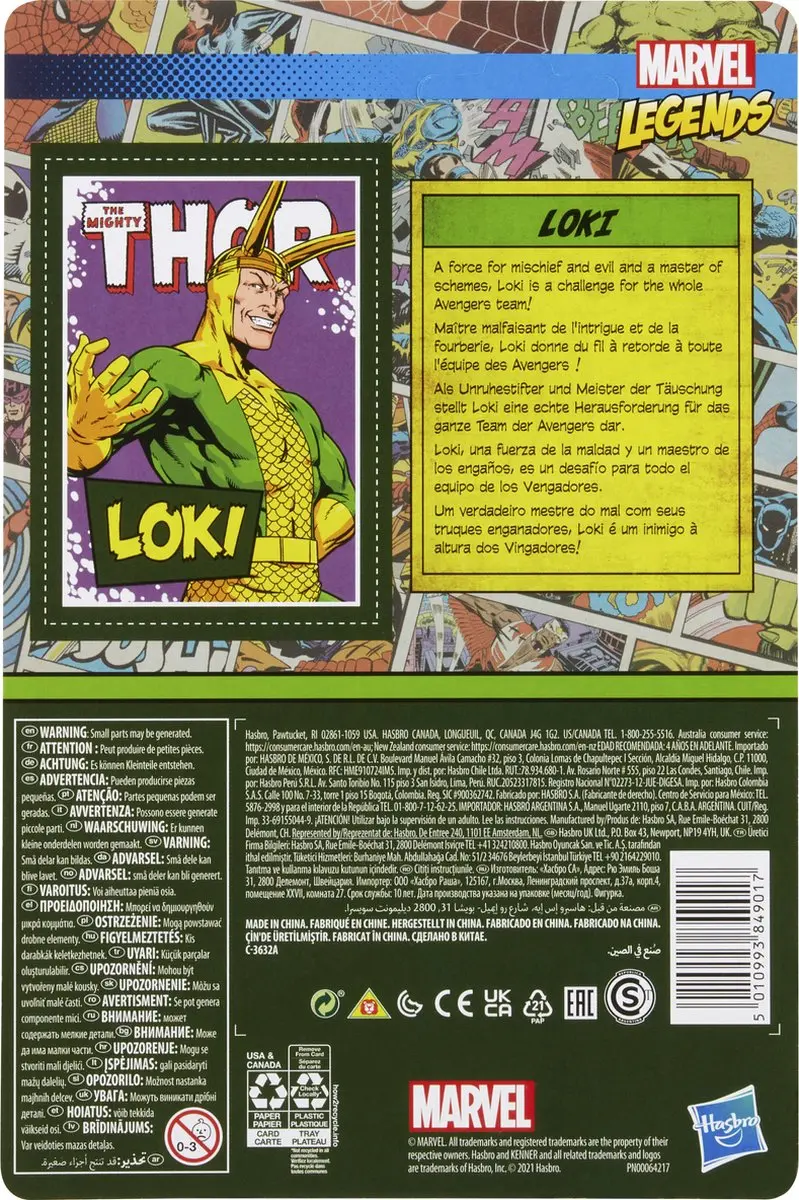 Hasbro Marvel Legends Loki Retro Collection F26715X0 - Multi