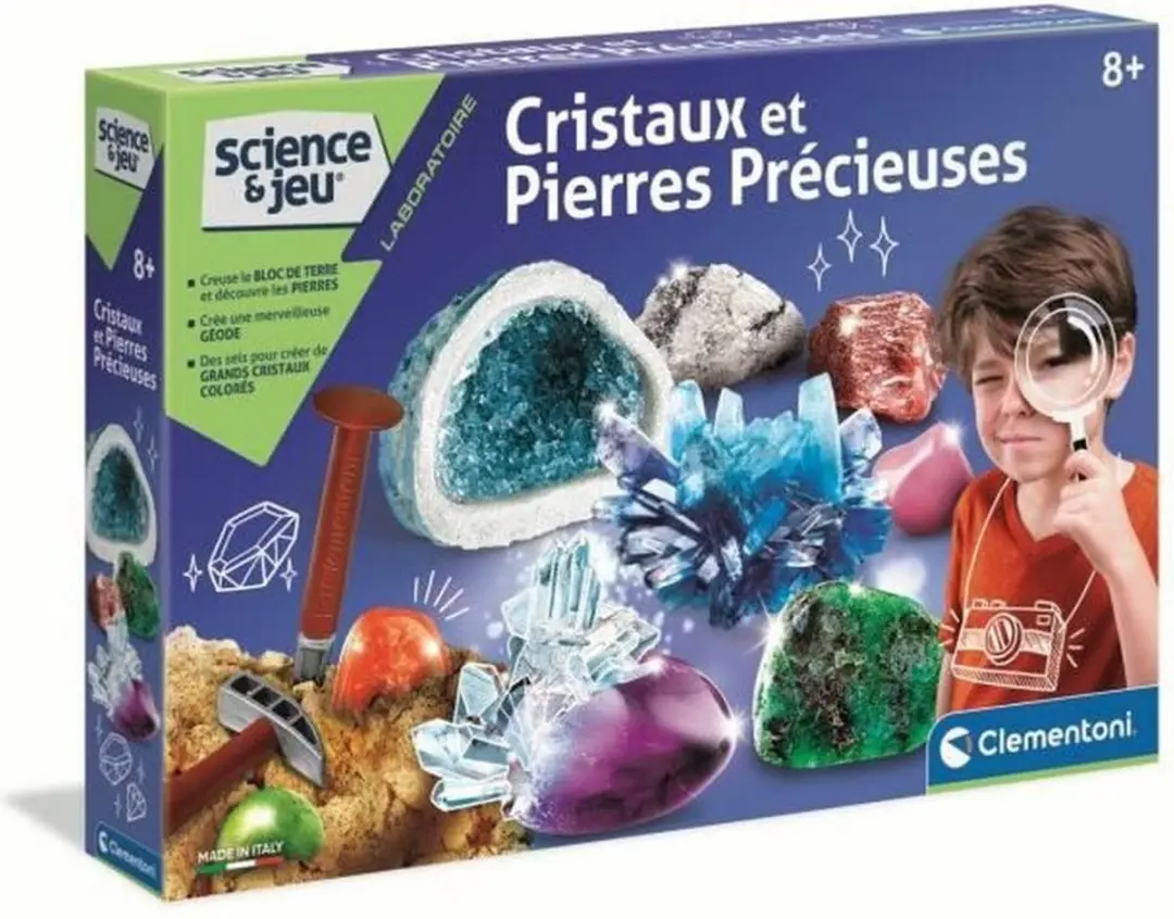 Clementoni Crystals and Gemstones Wetenschapsspel - 4 Spelers
