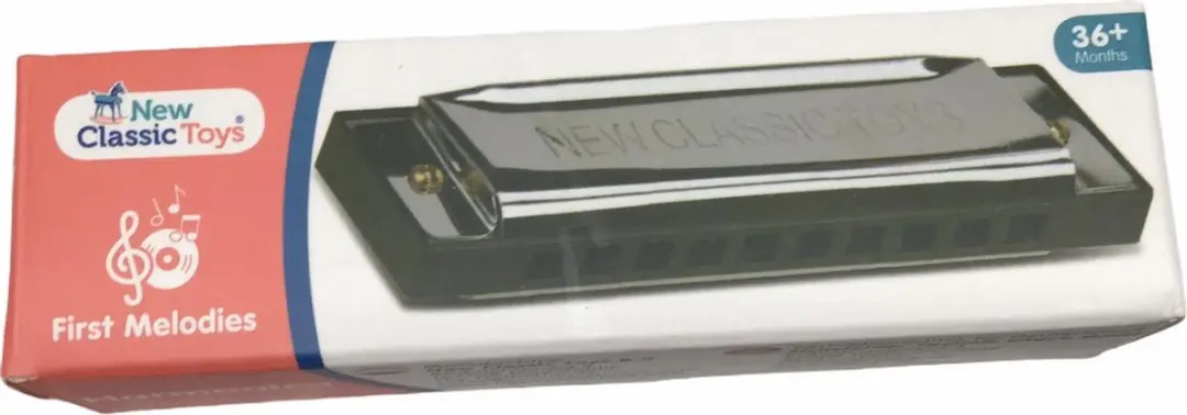 New Classic Toys Mondharmonica 10 Gaten - Zilver