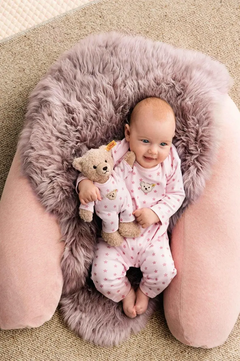 Steiff Teddy & Me Knuffelbeer 25cm - Roze Pyjama