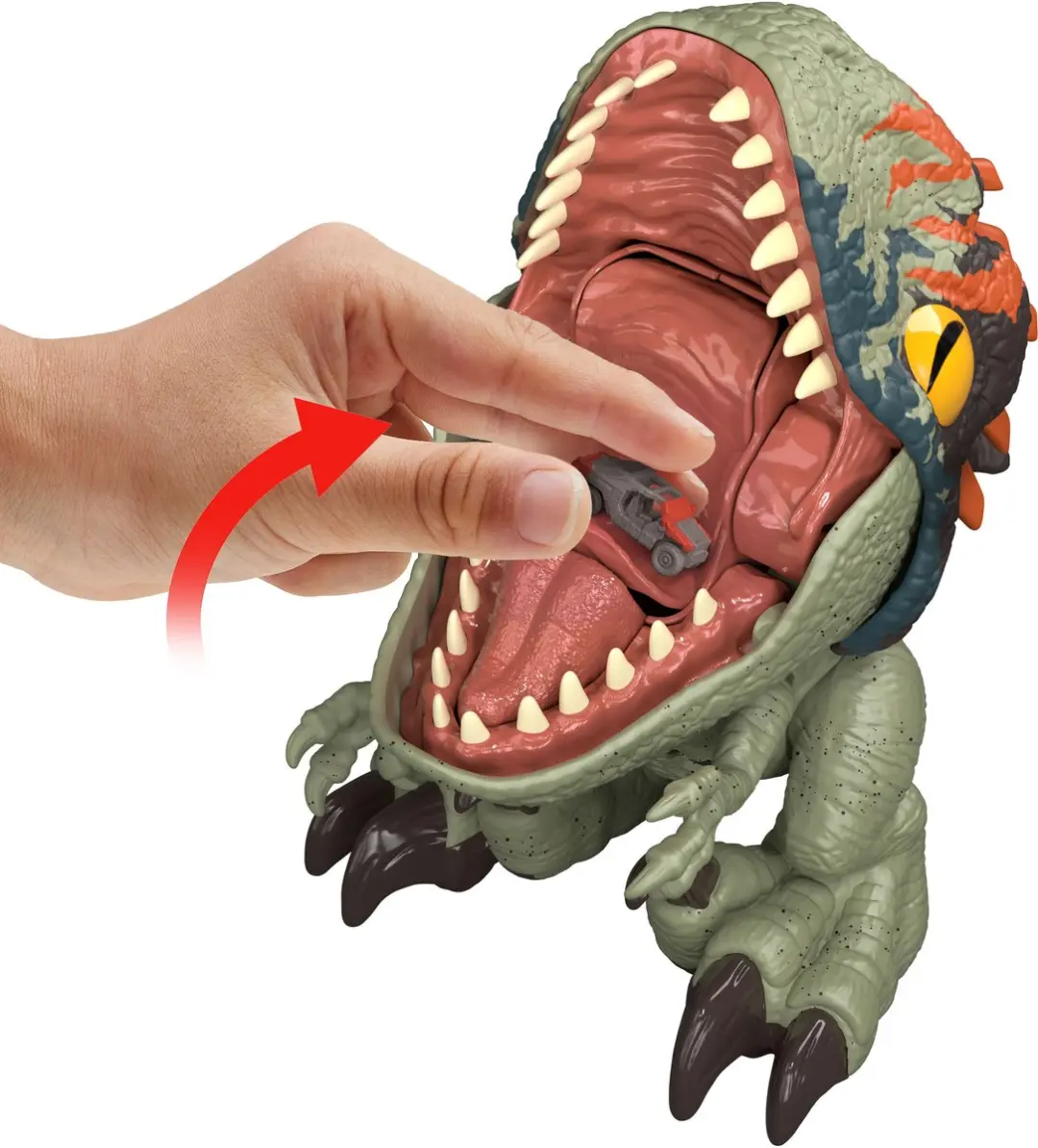 Mattel Jurassic World Fierce Feeder Velociraptor - JKG86 - 3x AAA