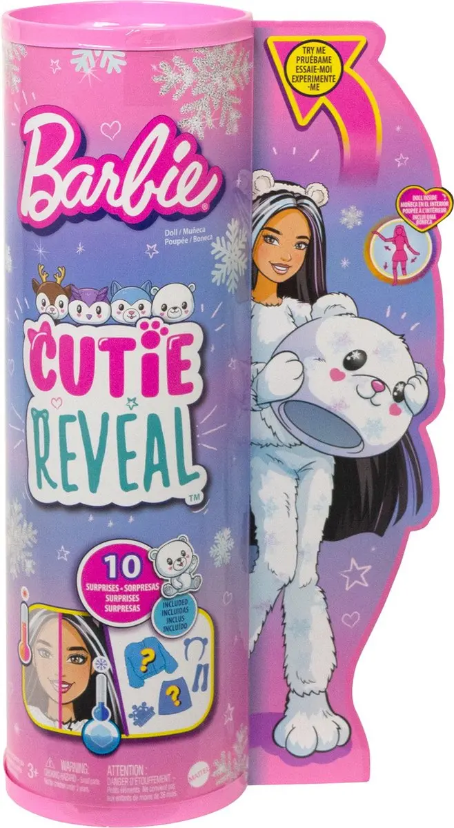 Barbie Cutie Reveal Winter Sparkle IJsbeer HJL64