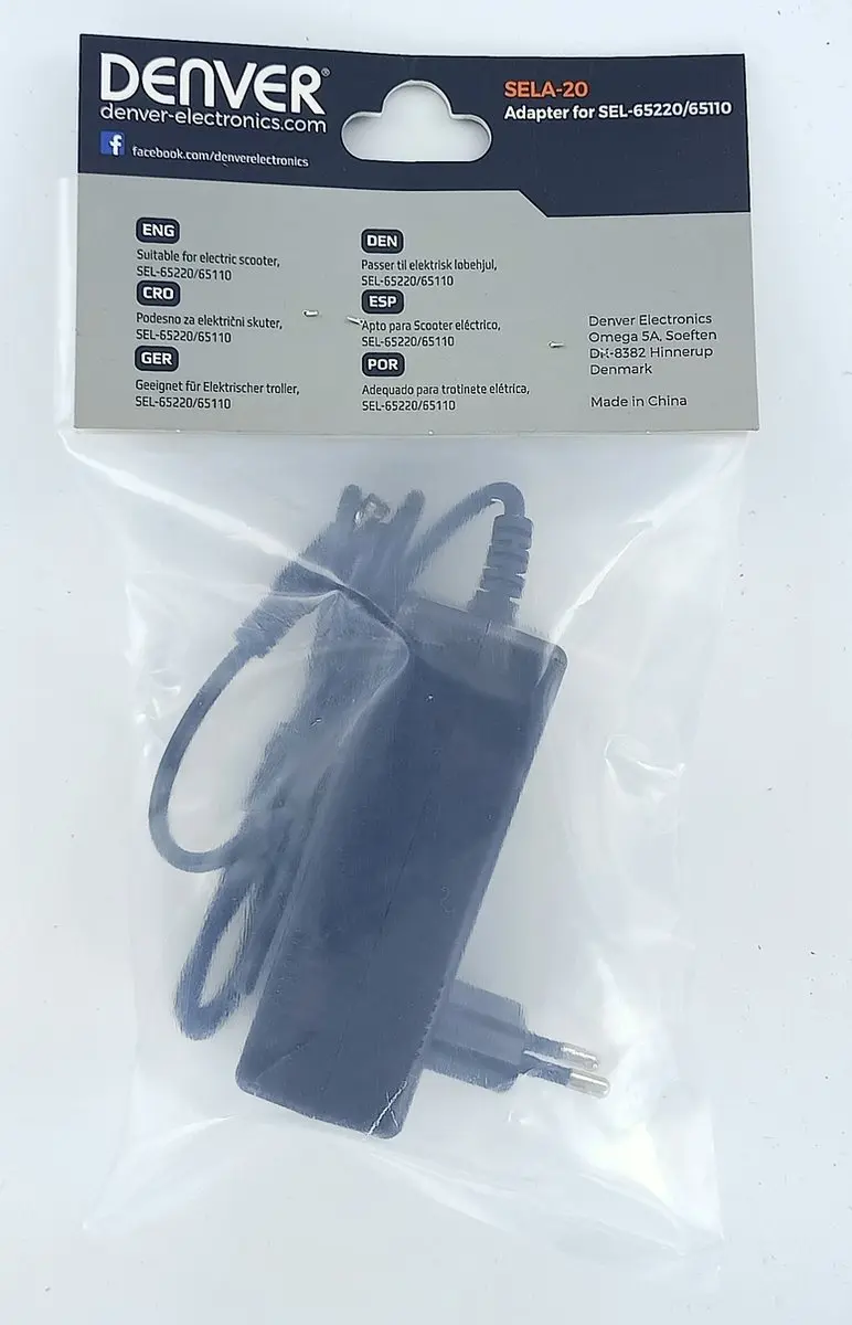 Denver SELA-20 Adapter 122130000120 - Zwart