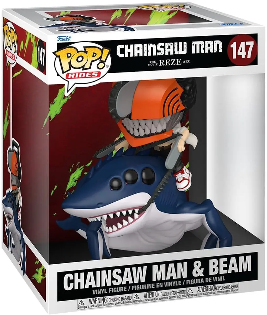 Funko Pop! Rides Chainsaw Man & Beam #147 - FK93280