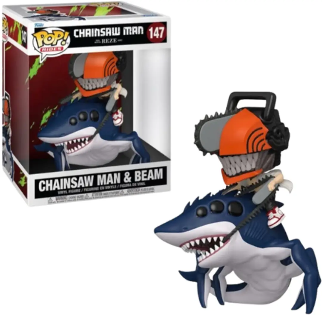 Funko Pop! Rides Chainsaw Man & Beam #147