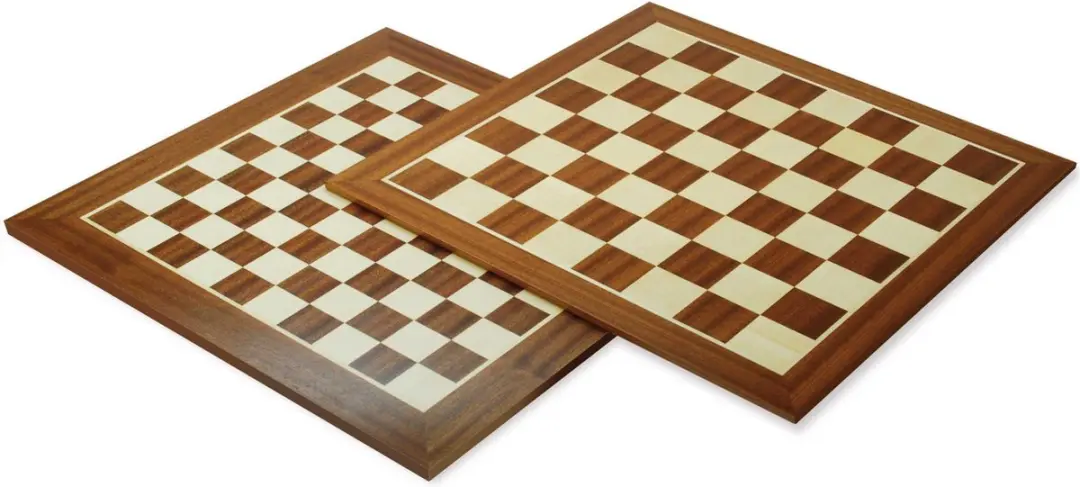 HOT Games Schaakbord Mahonie/Ahorn 50mm - 48cm