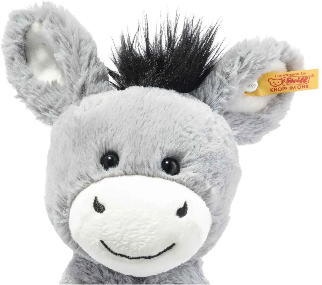Steiff Dinkie Ezels Knuffel - 30 cm - Grijs