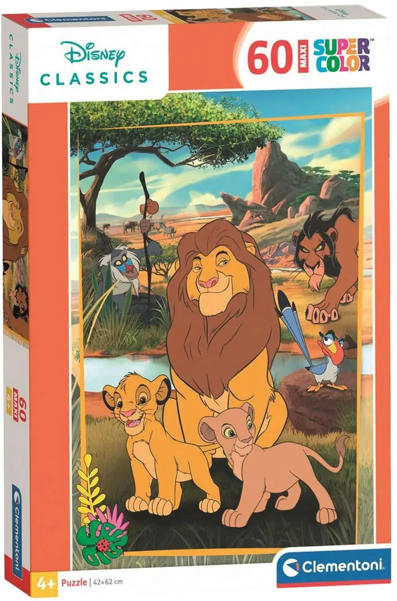 Clementoni Maxi Legpuzzel The Lion King 60 Stuks