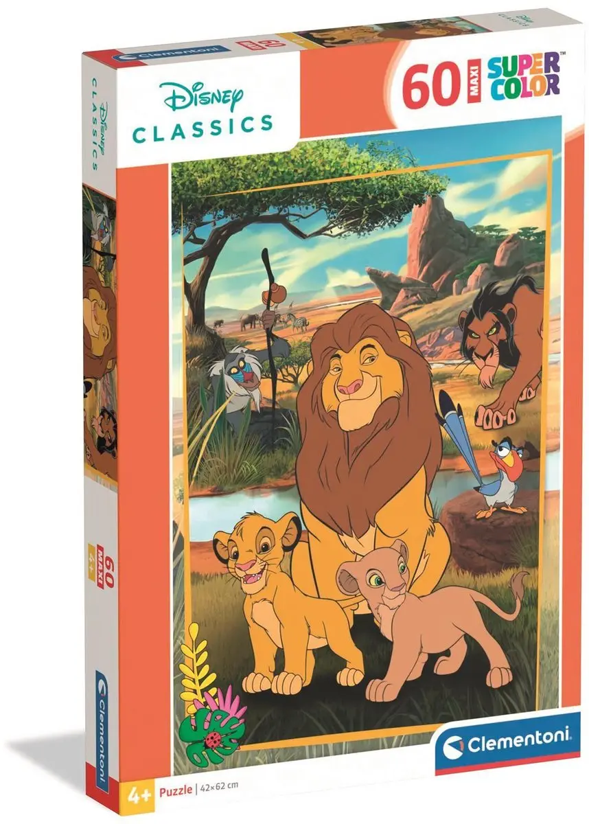 Clementoni Maxi Legpuzzel The Lion King 60 Stuks