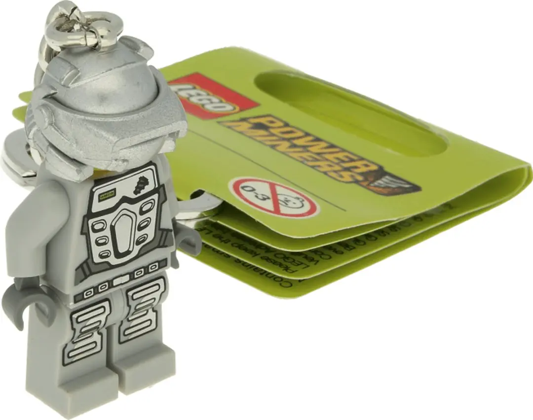 LEGO Power Miners Duke Sleutelhanger - Zilverkleurig