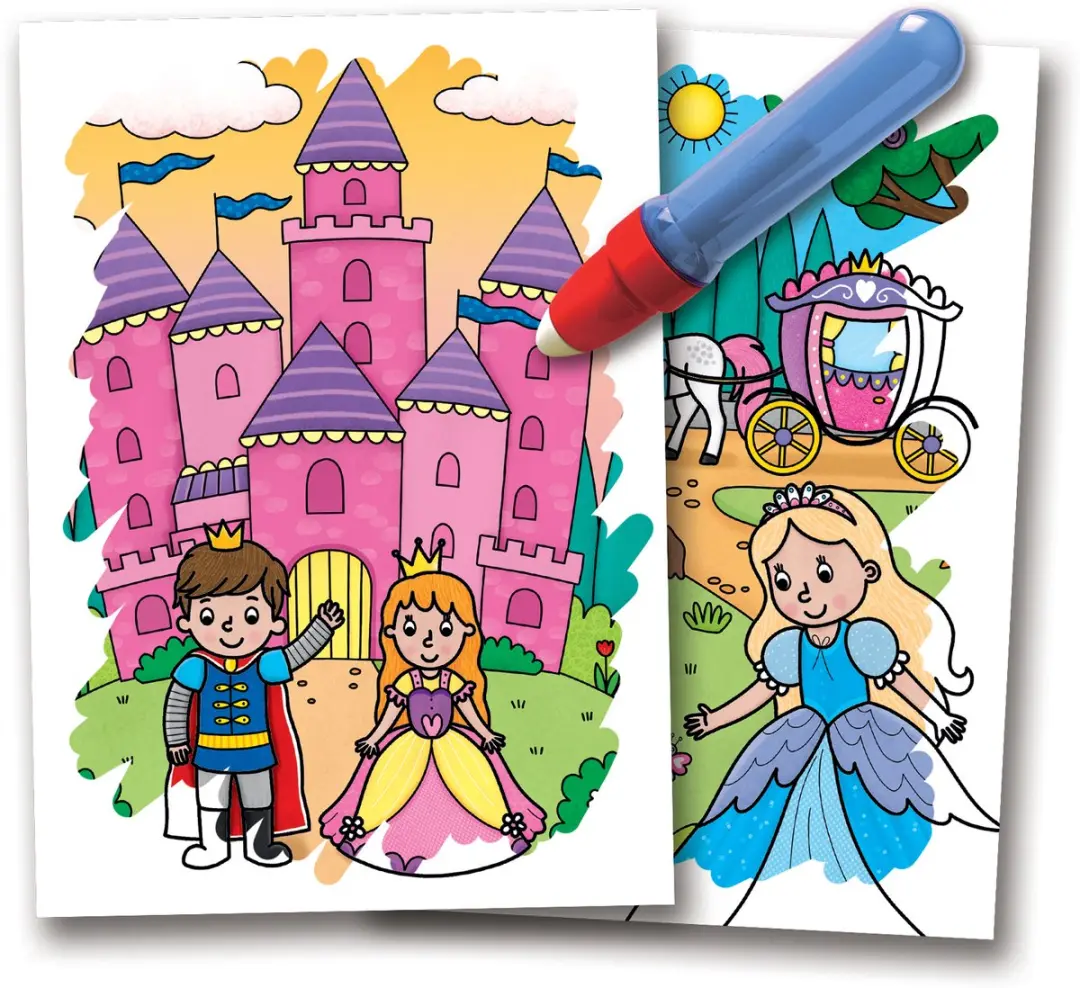Jumbo Water Magic Fairytales Kleurboek - 6 Herbruikbare Platen