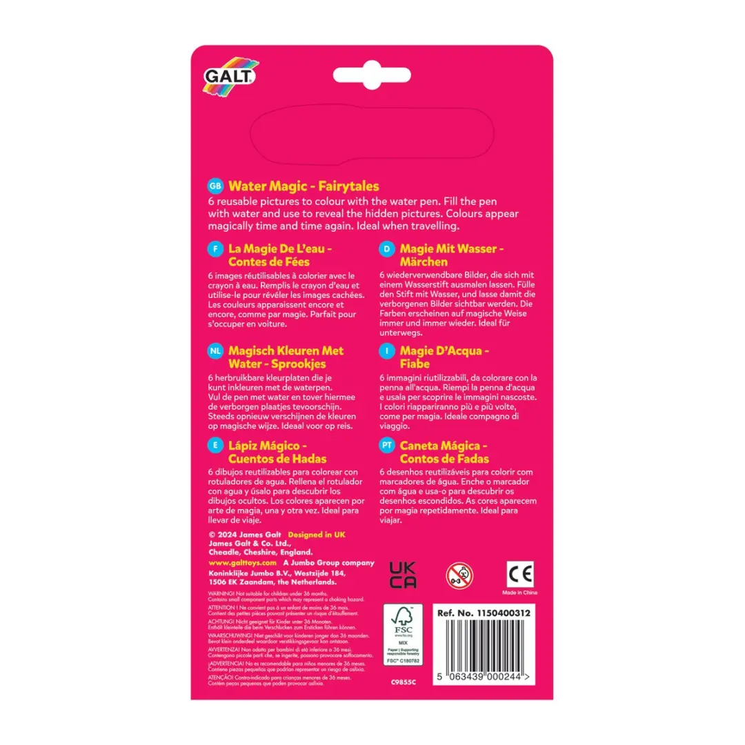 Jumbo Water Magic Fairytales Kleurboek - 6 Herbruikbare Platen