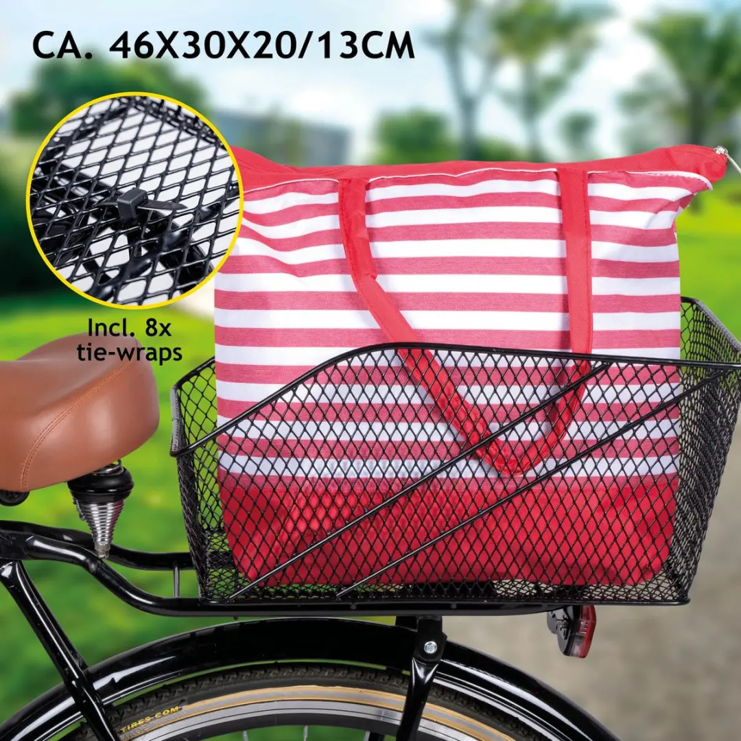 Dunlop Fietsmand 13L - Achterkant - Zwart