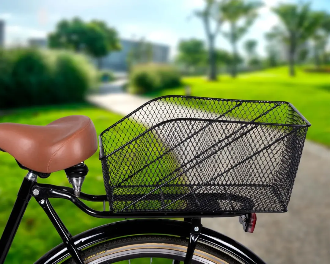 Dunlop Fietsmand 13L - Achterkant - Zwart
