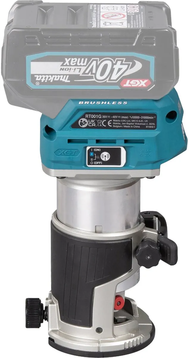 Makita RT001GM205 Accu Boven- en Kantenfrees 40V Max - Blauw