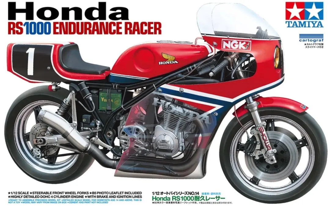 Tamiya 14014 Honda RS1000 Endurance RR 1981 Modelbouwpakket