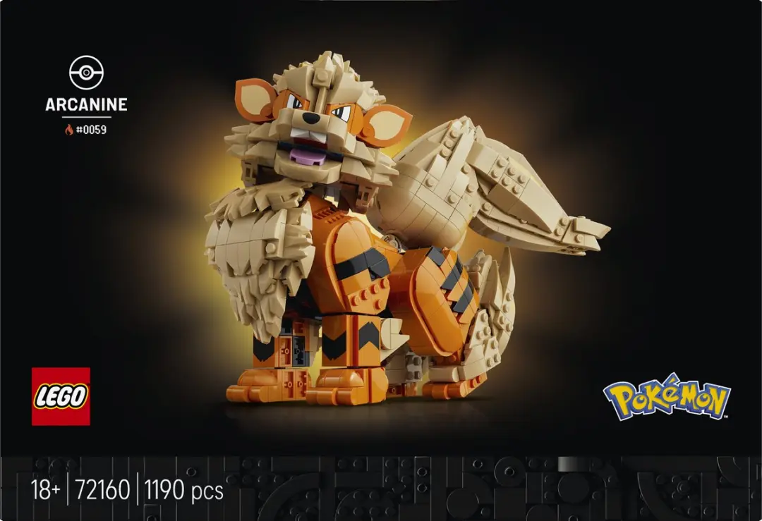 LEGO Pokémon Arcanine Bouwpakket 1190 Stukken
