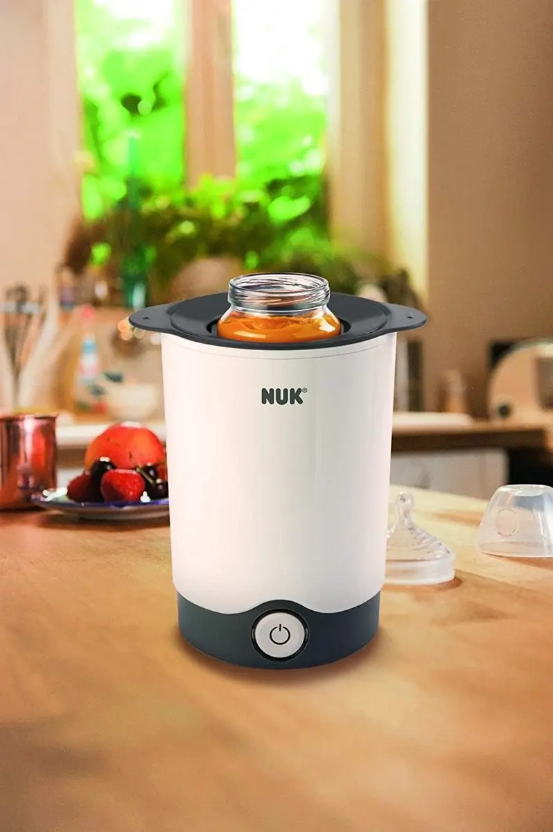 NUK Thermo Express Flessenwarmer - 90s - Grijs/Wit
