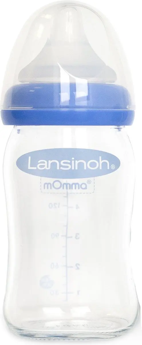 Lansinoh Glazen Fles 160ml - Paars