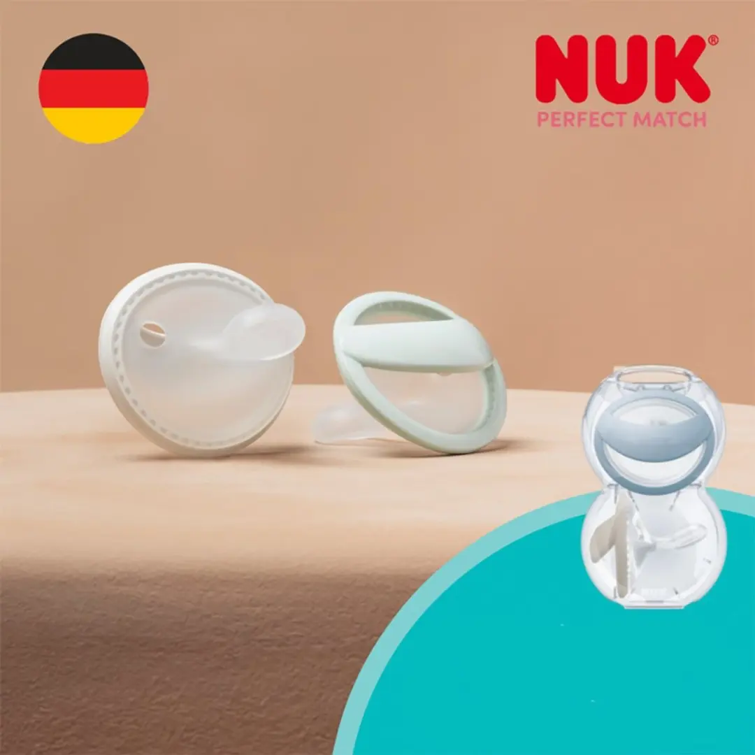 NUK Perfect Match Siliconen Fopspeen 0-6m - Groen - 2 Stuks