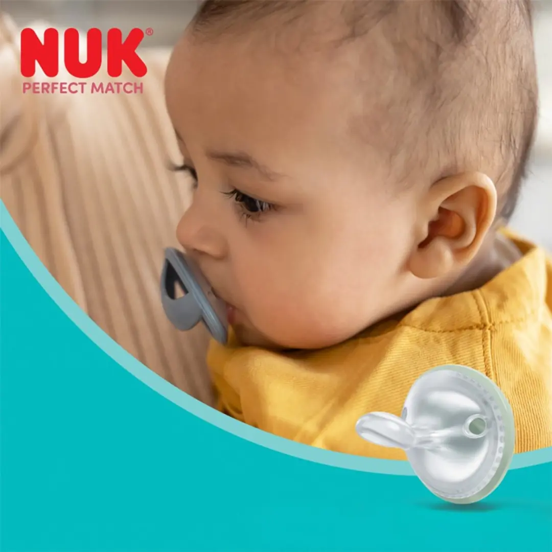 NUK Perfect Match Siliconen Fopspeen 0-6m - Groen - 2 Stuks