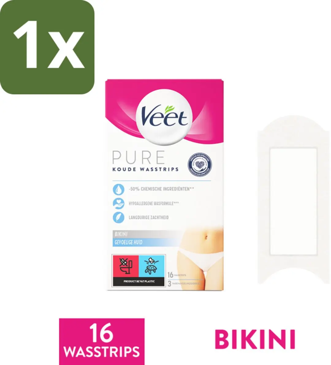 Veet Ontharingsstrips Bikinilijn Pure Gevoelige Huid