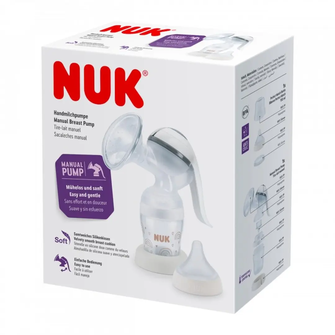NUK Perfect Match Handmatige Borstkolf 150ml - Transparant