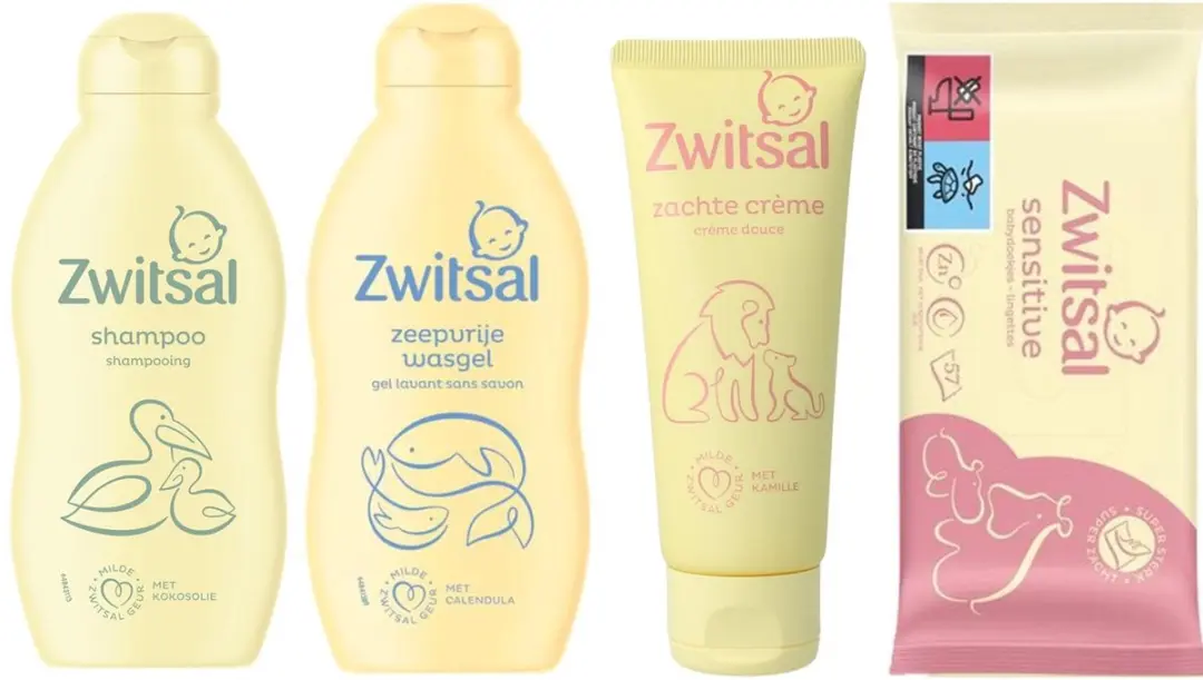 Zwitsal Sensitive Set Shampoo Wasgel Zachte Creme Billendoekjes 557ml