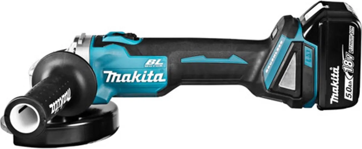 Makita DGA504RTJ Accu Haakse Slijper 125mm - 18V - 2x Accu