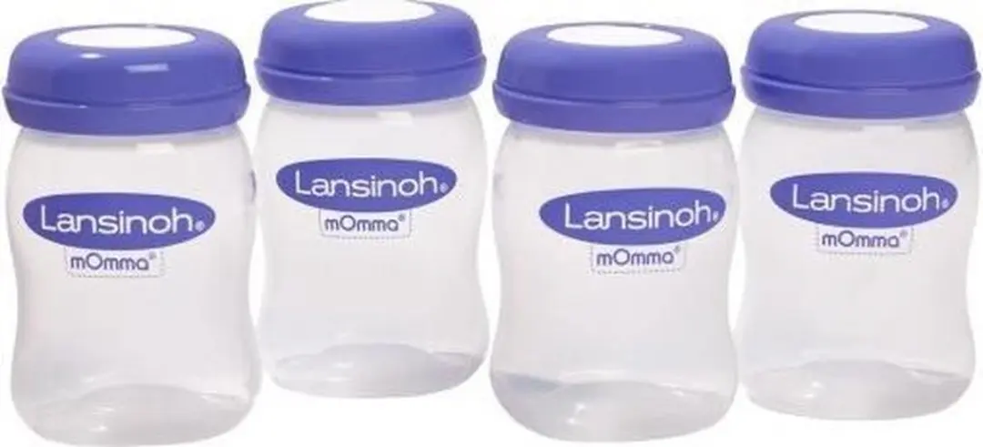 Lansinoh Natural Wave Bewaarflesjes Moedermelk 160ml - 4 Stuks