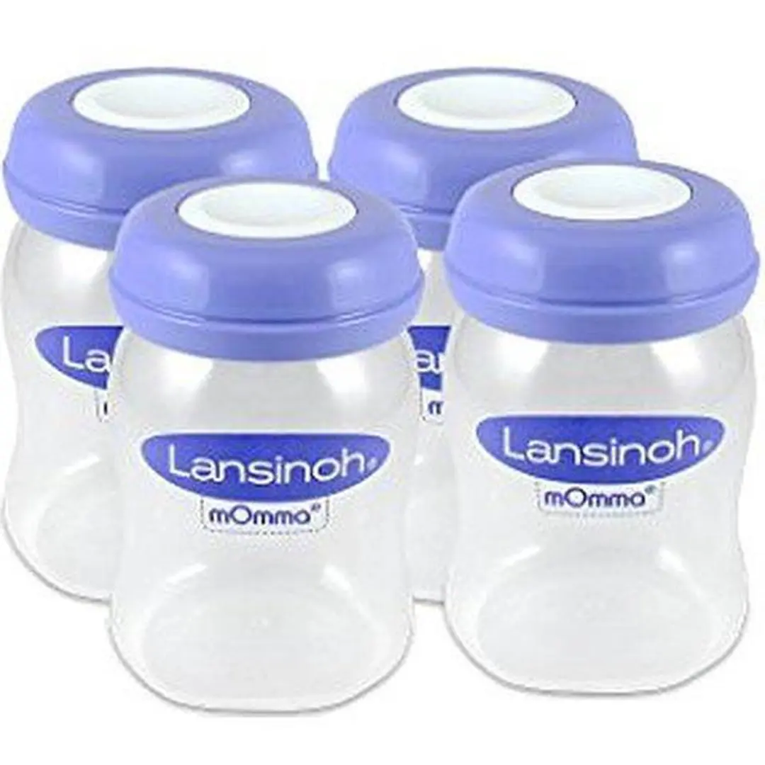 Lansinoh Natural Wave Bewaarflesjes Moedermelk 160ml - 4 Stuks