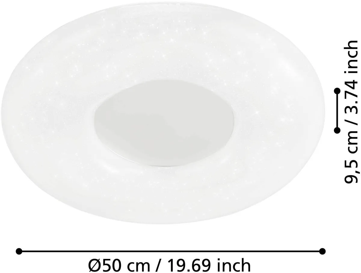 Eglo Zamudilo Plafondlamp LED 50cm - Wit