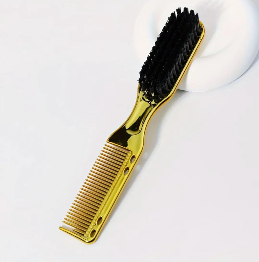 NUVEX Goudkleurige Baardkam 2-in-1