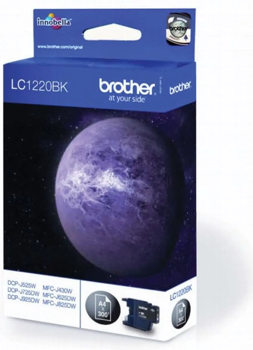 Brother LC-1220BK Inktcartridge - Zwart - afbeelding 3 van 3