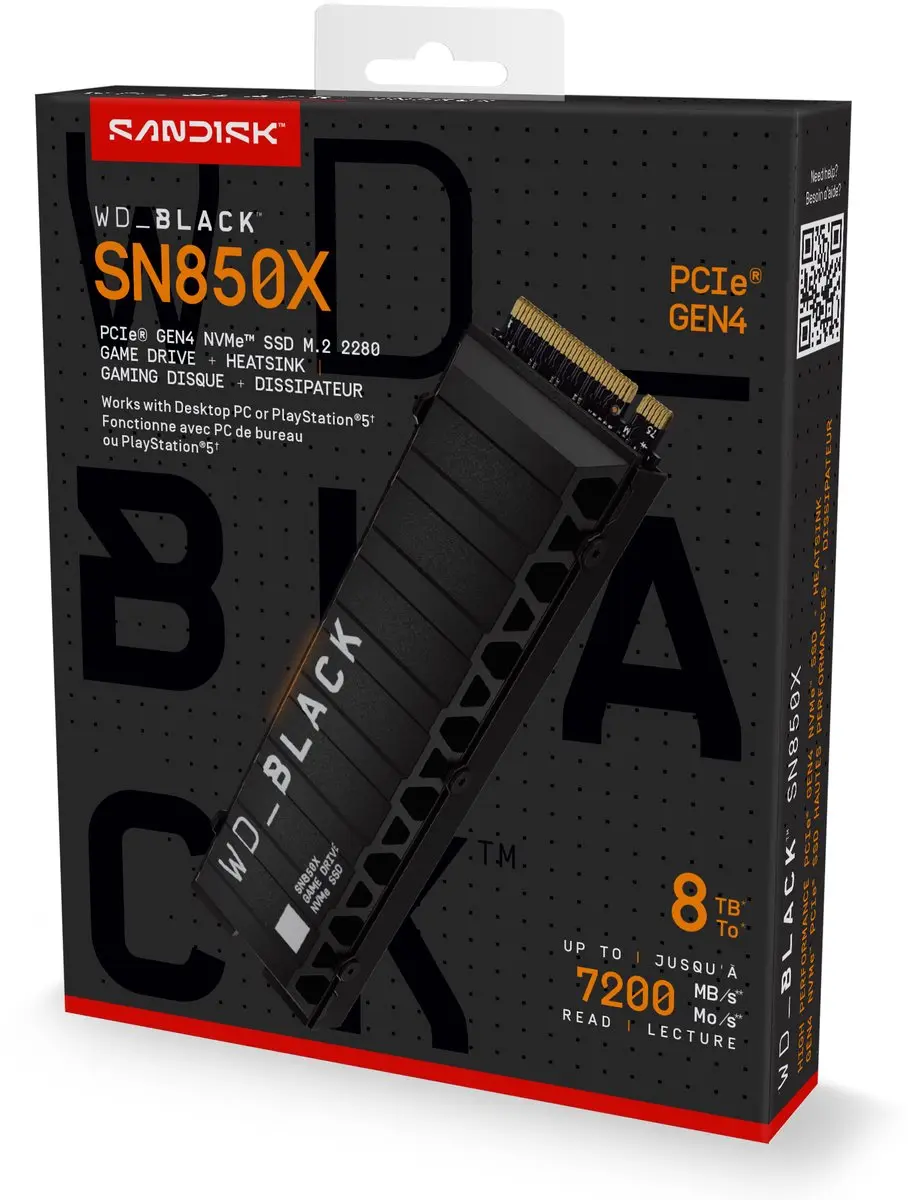 Western Digital Black SN850X SSD 8TB - PS5