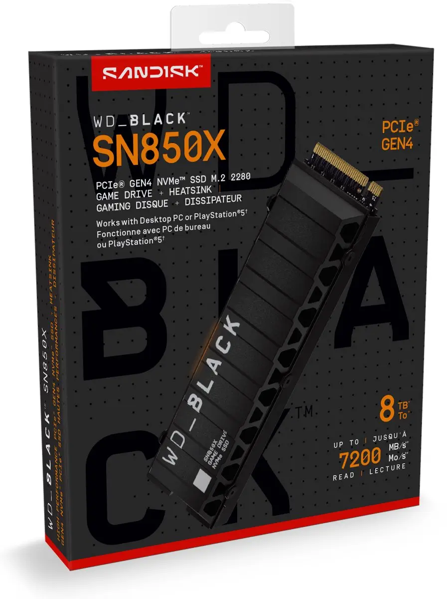 Western Digital Black SN850X SSD 8TB - PS5
