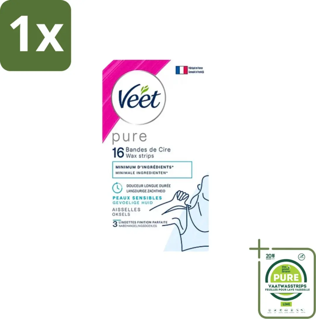 Veet Ontharingsstrips Oksels Hypoallergene Minima 16 Stuks