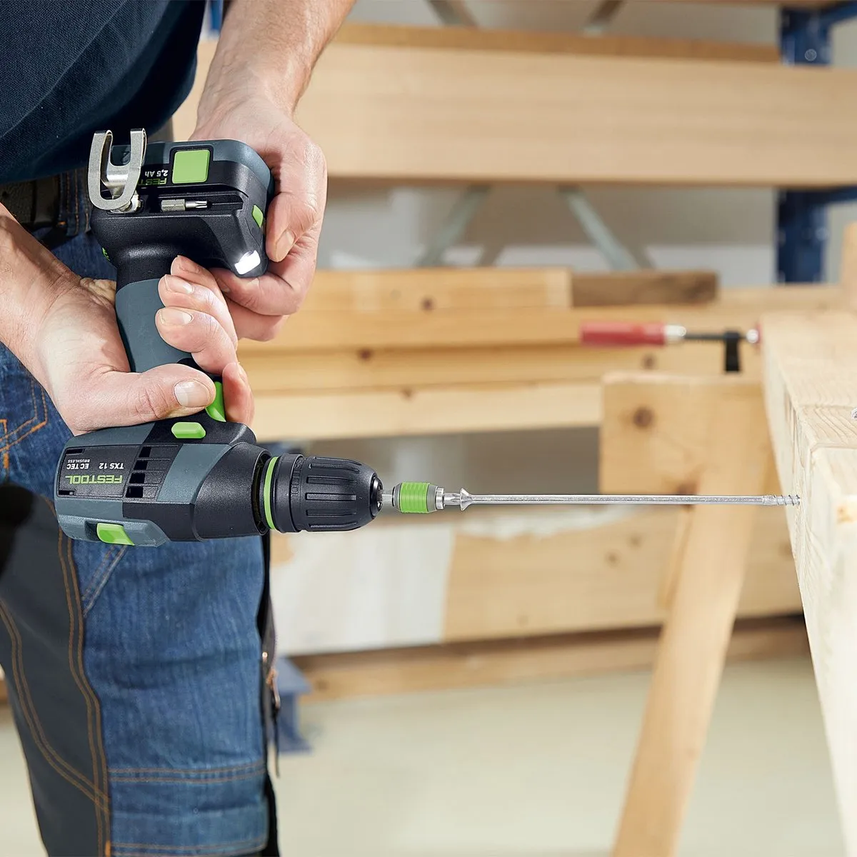 Festool TXS 12 2,5 Accu Schroefboormachine - 2x Accu BP 12 Li 2,5C