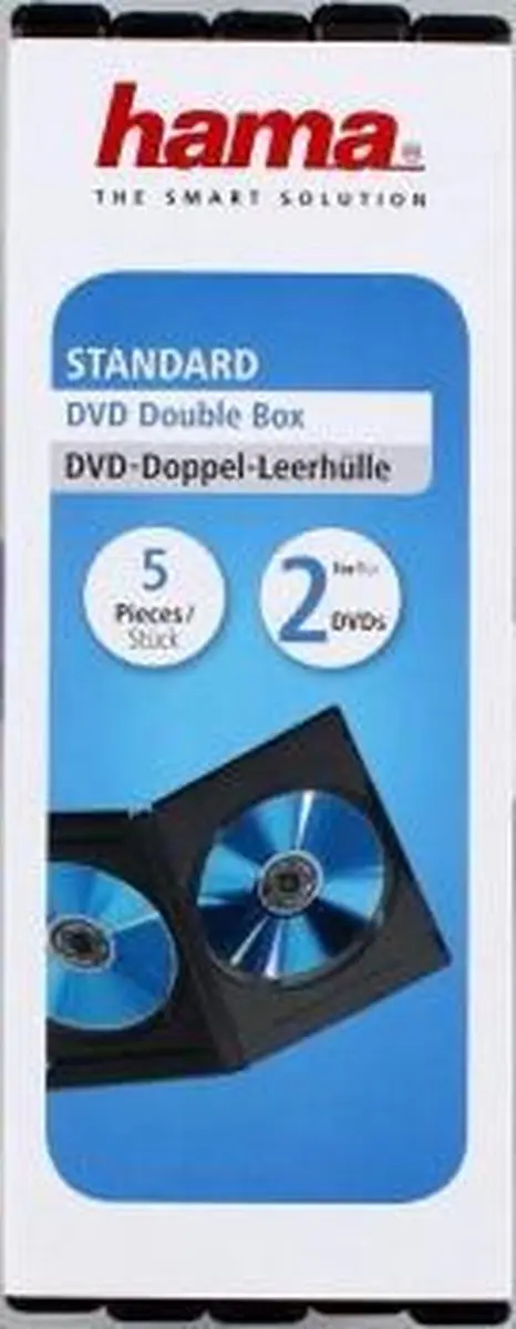 Hama DVD Box Dubbel 25 Vakken - Zwart
