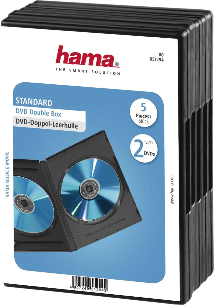 Hama DVD Box Dubbel 25 Vakken