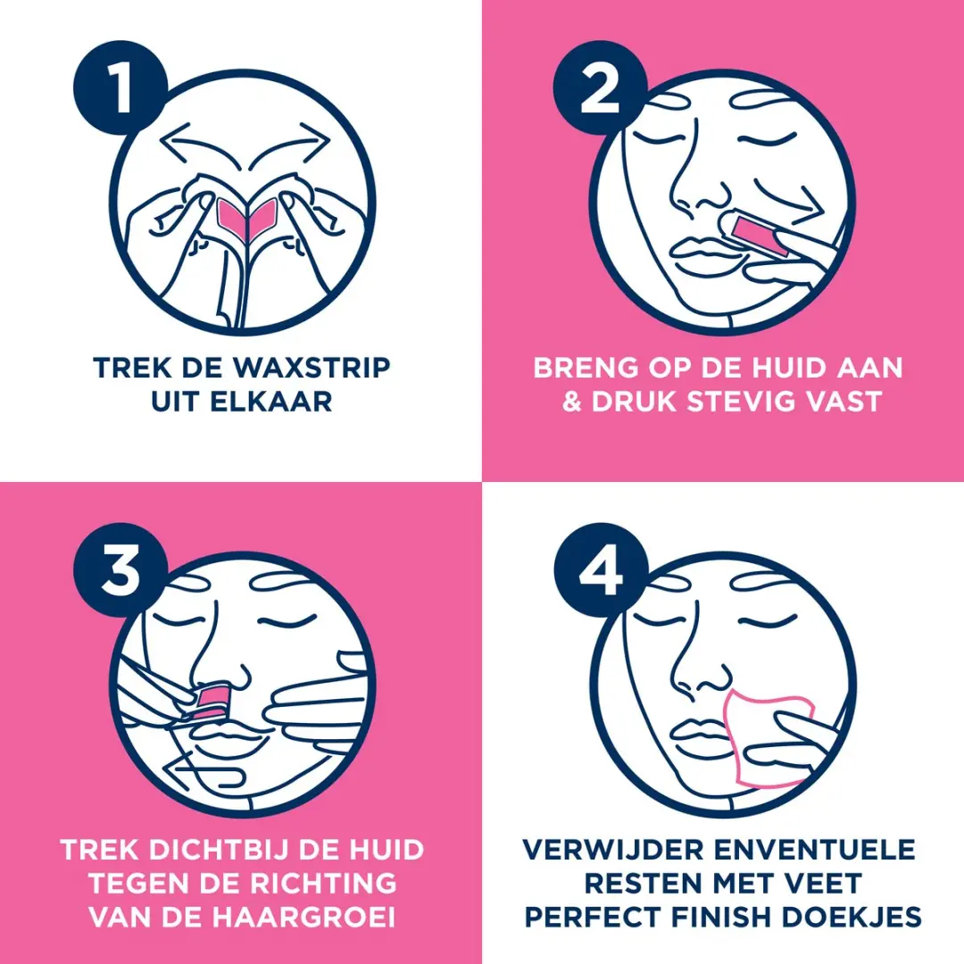 Veet Pure Ontharingstrips Oksels & Gezicht - 36 Stuks