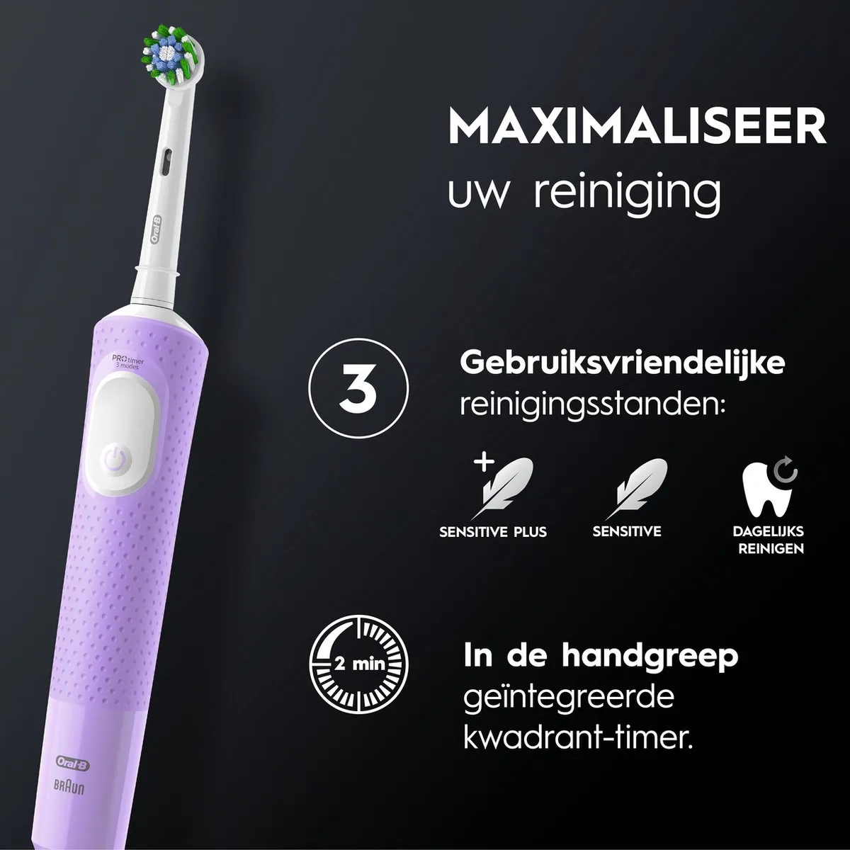 Oral-B Vitality Pro Elektrische Tandenborstel - Paars