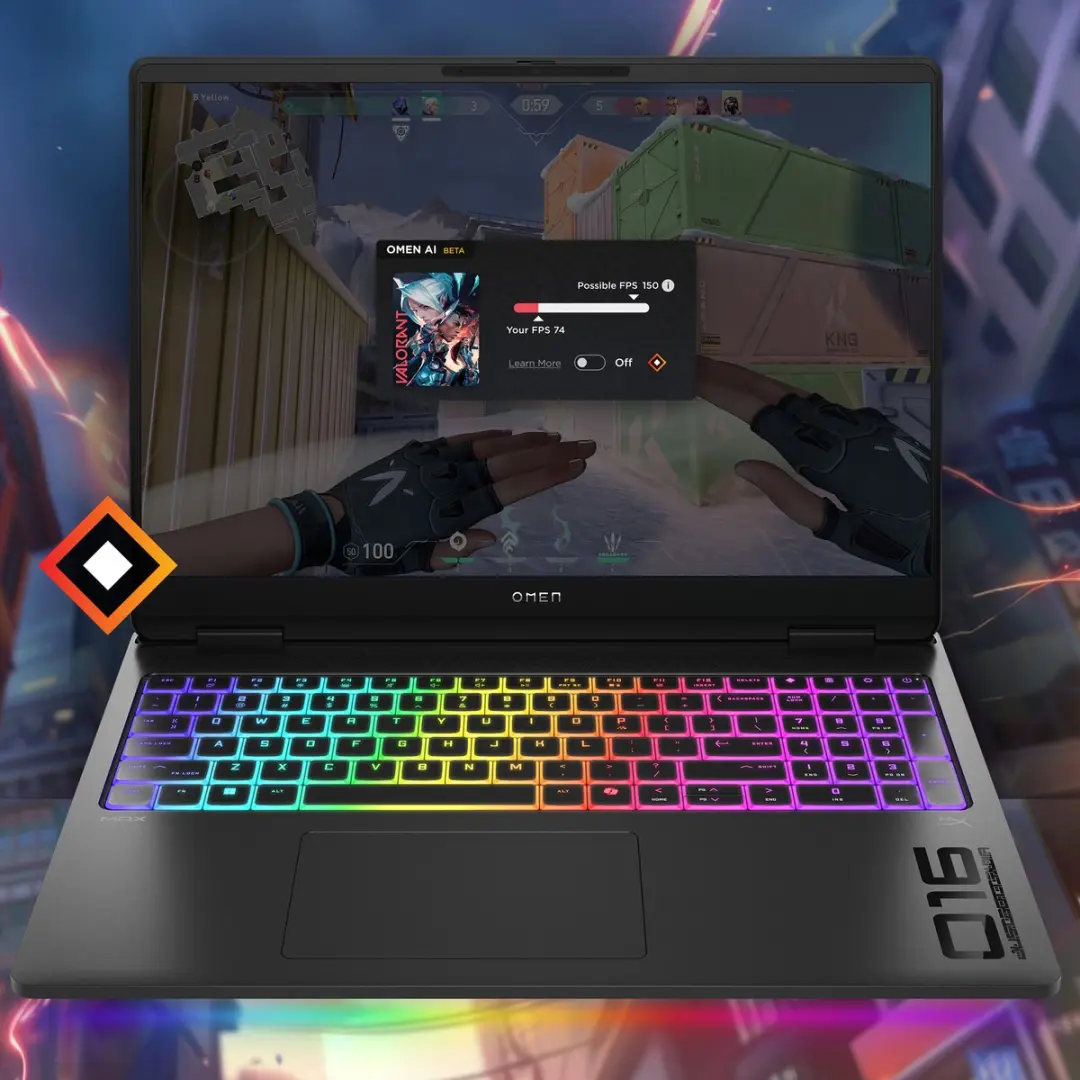 HP OMEN MAX 16-ah0016nb Gaming Laptop - RTX 5090 - 64GB RAM - 1TB SSD - Zwart