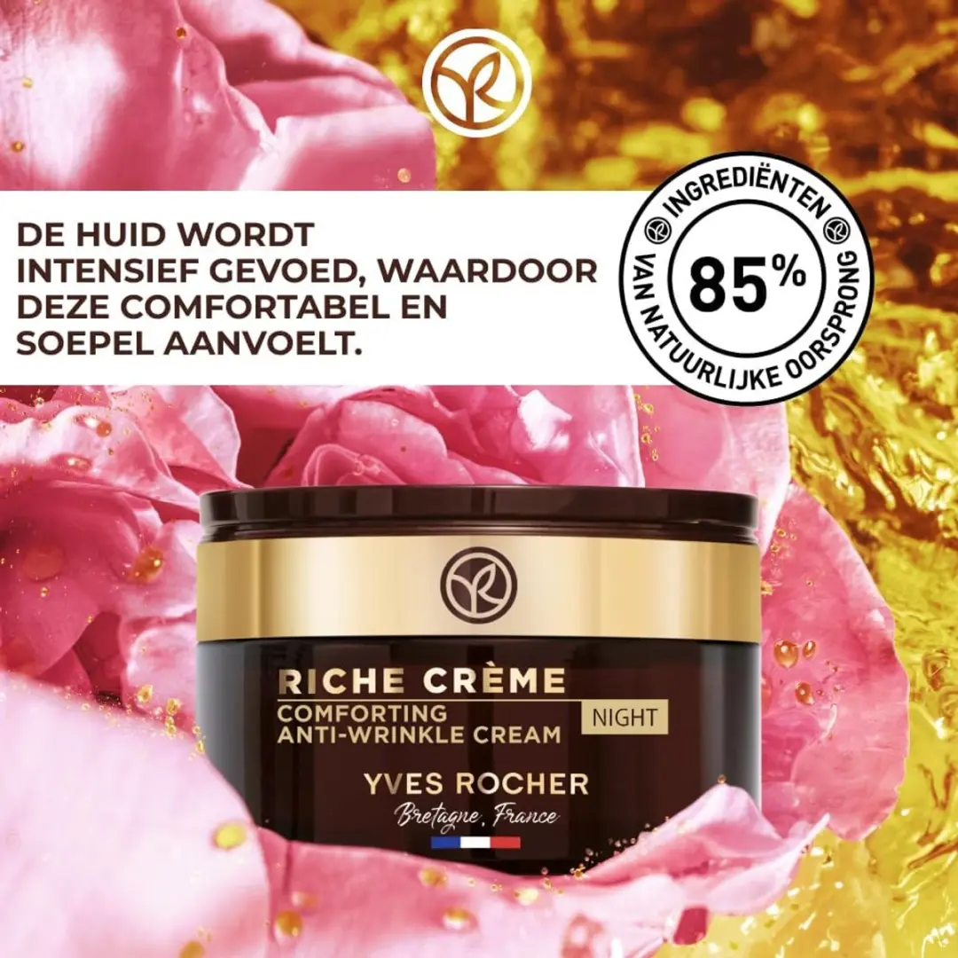 Yves Rocher Riche Crème Antirimpel Nachtverzorging 50ml