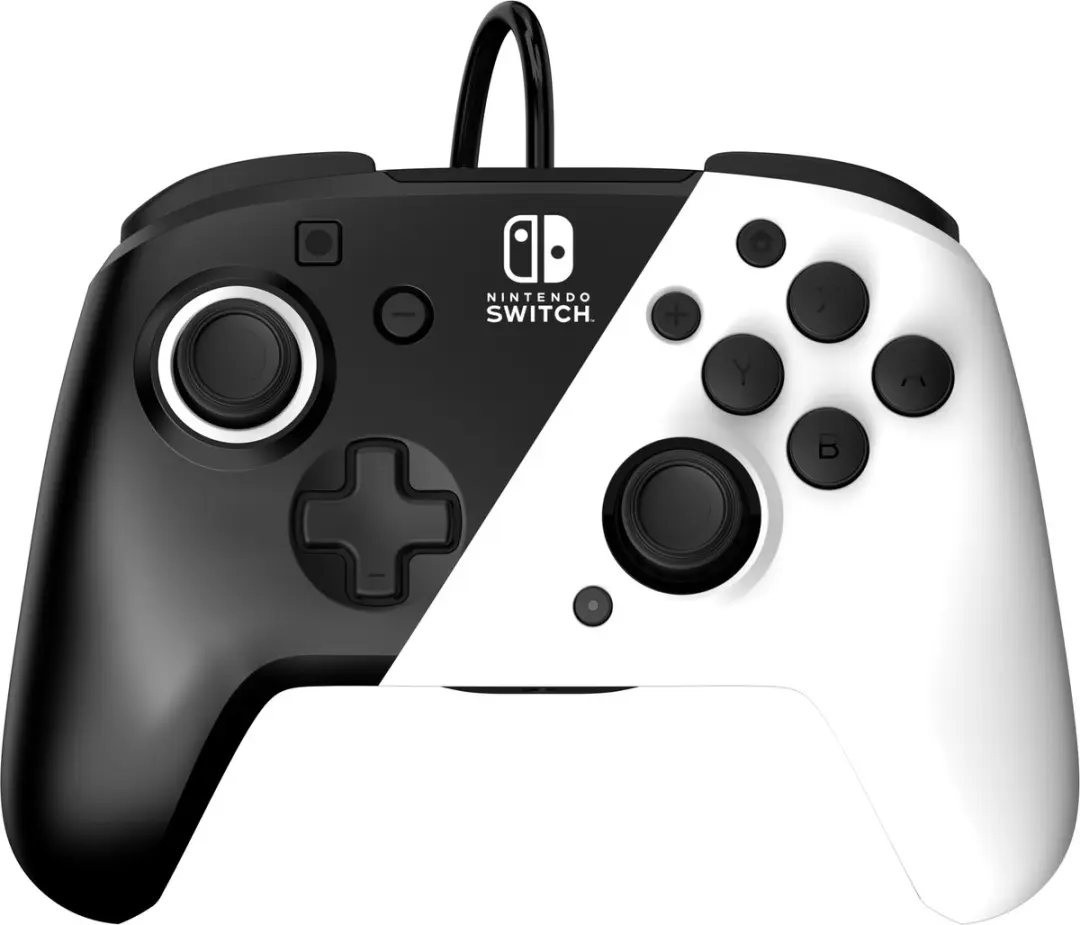 PDP Faceoff Deluxe+ Controller 500-134-EU-BW - Nintendo Switch - Zwart/Wit