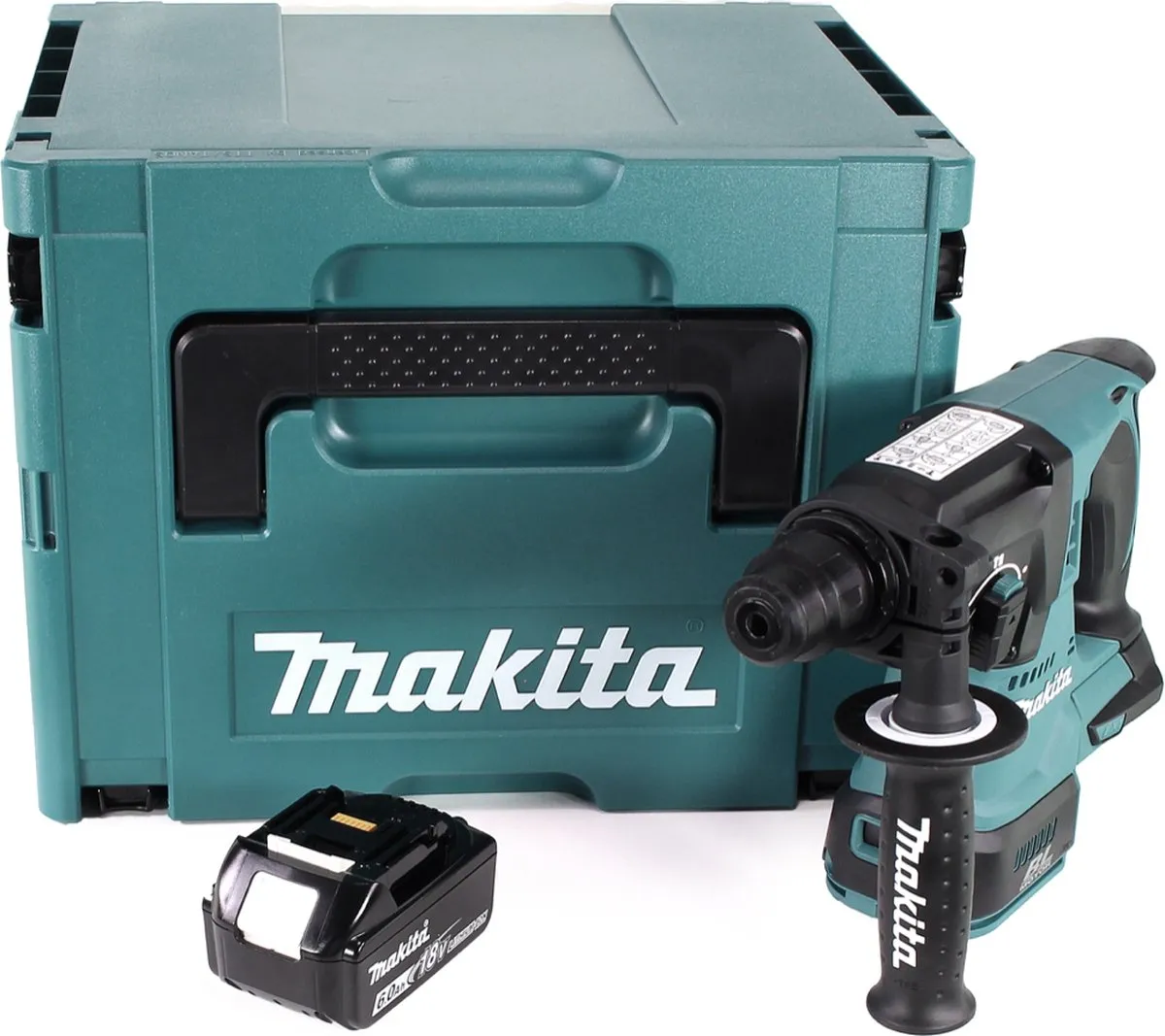 Makita DHR242G1J Accuklopboormachine 18V SDS-plus - 24mm Beton - 1x 6.0Ah Accu