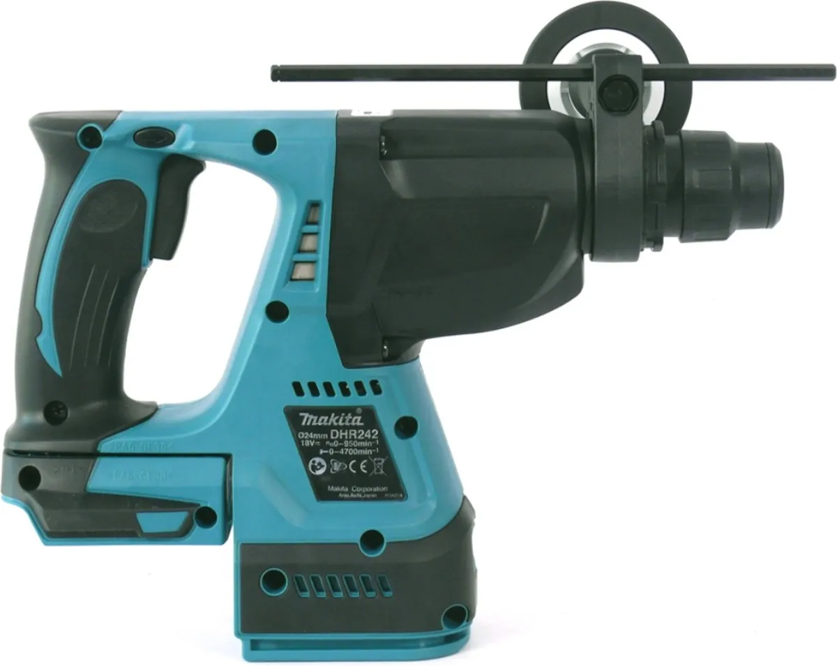 Makita DHR242G1J Accuklopboormachine 18V SDS-plus - 24mm Beton - 1x 6.0Ah Accu