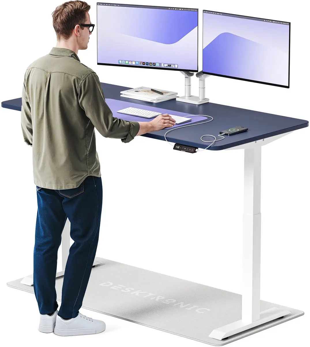 Desktronic HomeOne Zit-sta Bureau 160x80cm