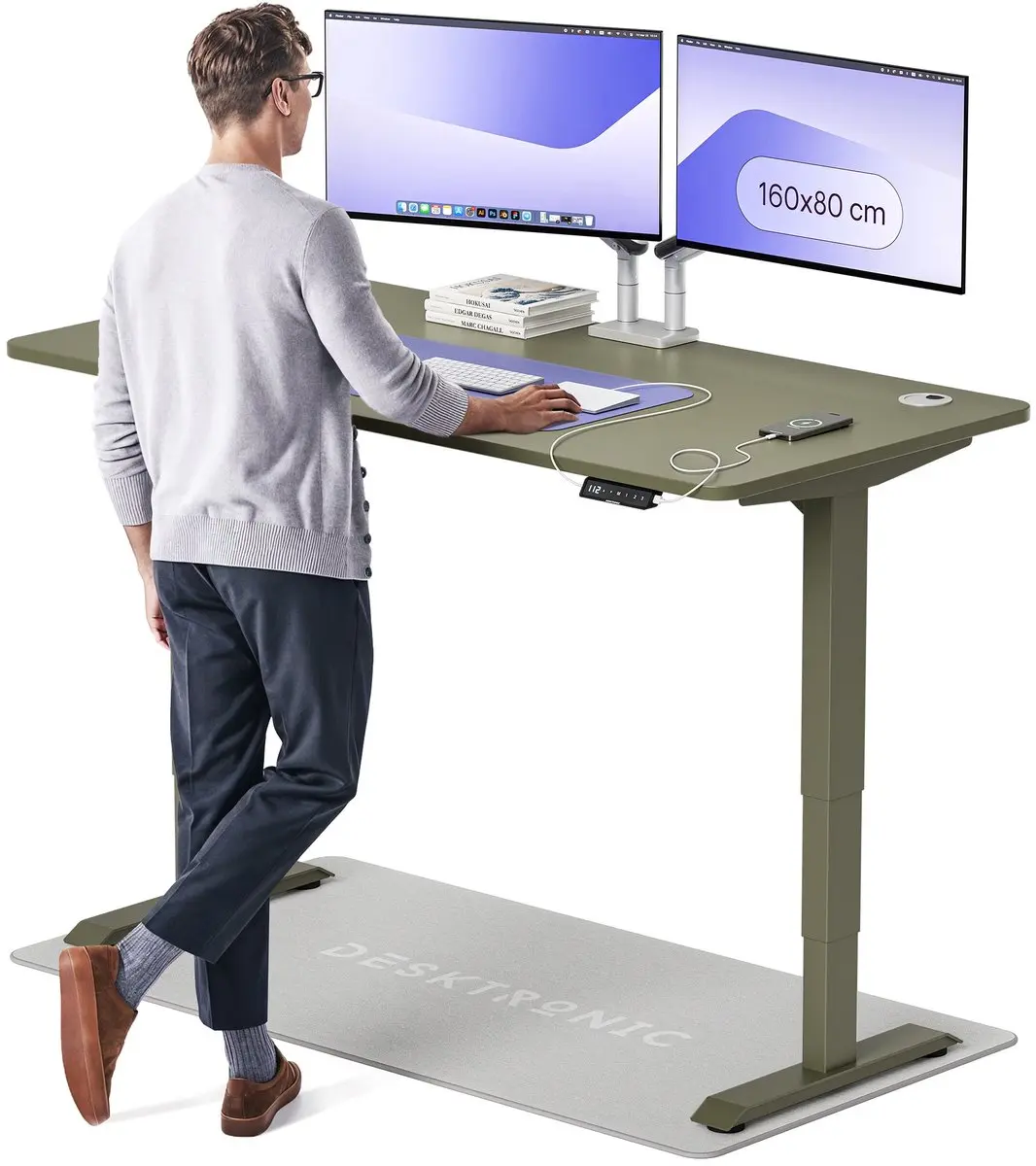 Desktronic HomePro Zit-sta Bureau 160x80cm